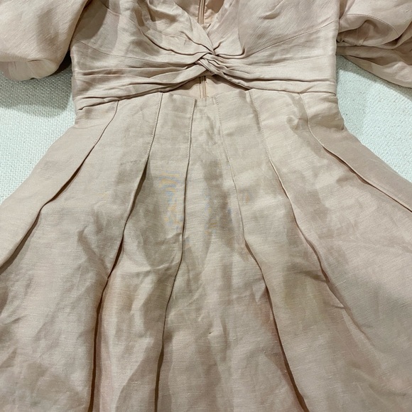 Aje Blush Pink Gathered mini Dress - Picture 9 of 10